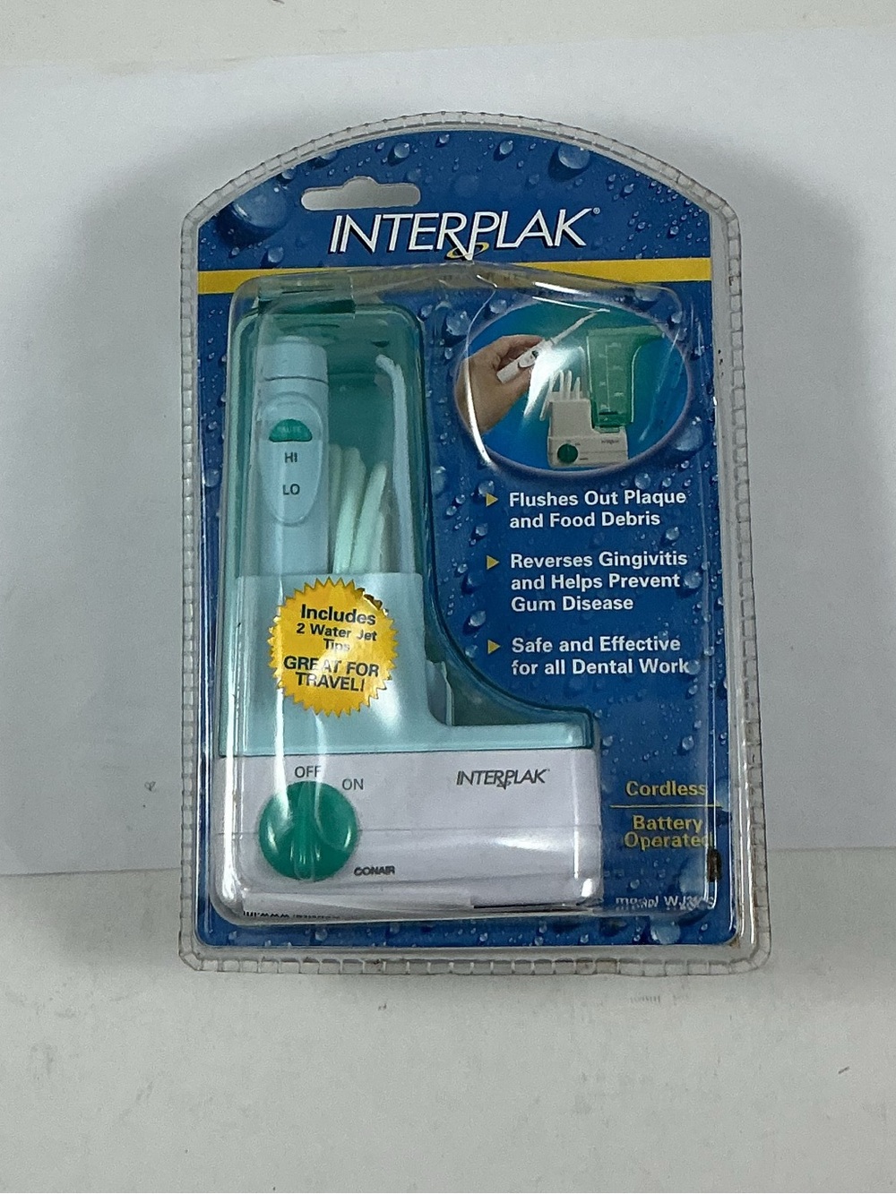 New Conair Interplak Dental Water Jet WJ3CS Cordless Flosser